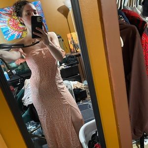 Flynn skye maxi orange flower dress